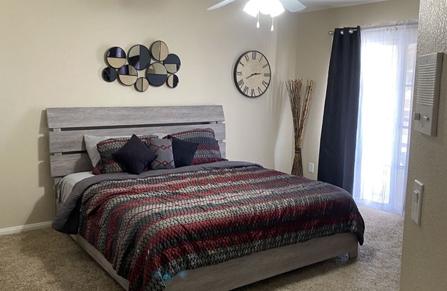 Bedroom with balcony