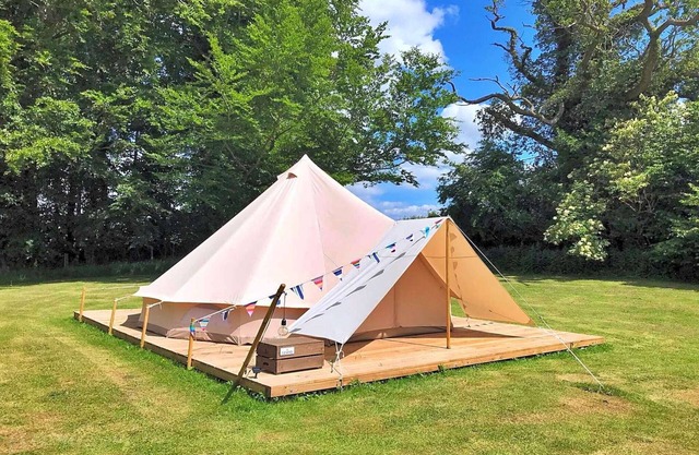 Bell Tents in Swannington with BBQ & Garden