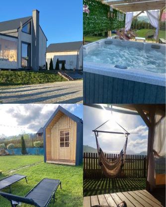 Bieszczadzkie BOHO stodoły z jacuzzi i sauna na wyłączność