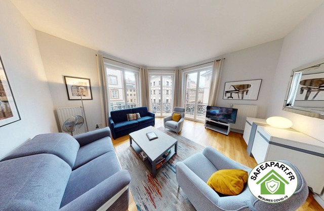 bleu mesange 90m2 city center 2br 2bth