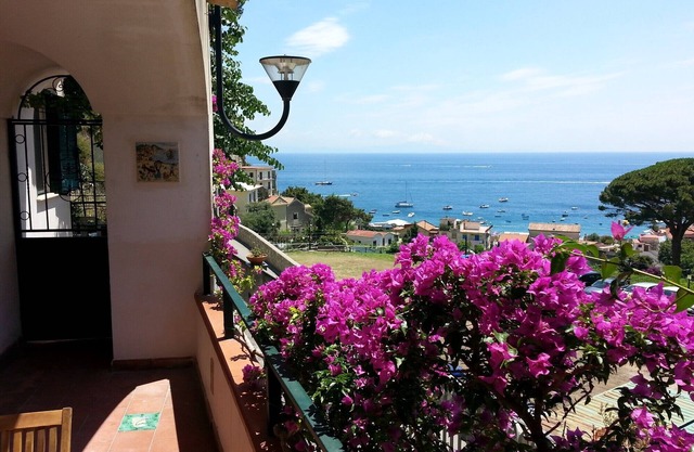 Bougainvillea house on the Amalfi coast