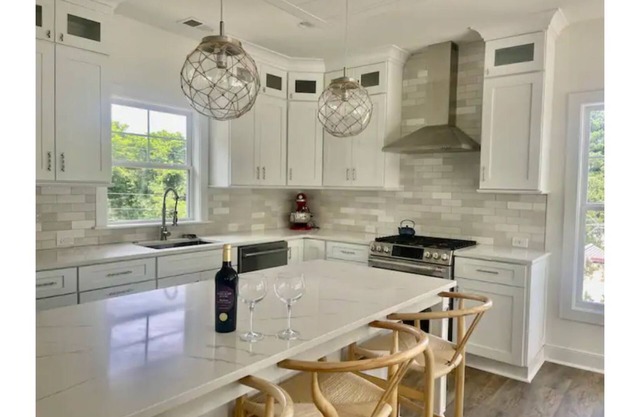Brand New 3 story river house with rooftop deck.