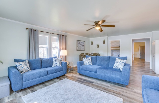 Bright Shelby Cottage w/Deck & Creek Views!