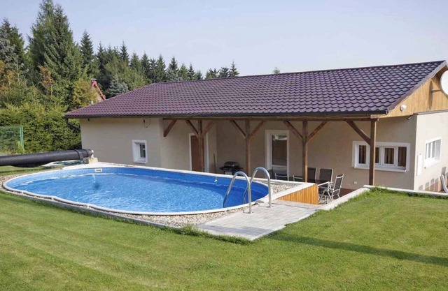 Bungalow with an outdoor pool