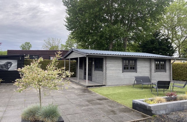 Cabin in Tzummarum with Pool and Tennis Court
