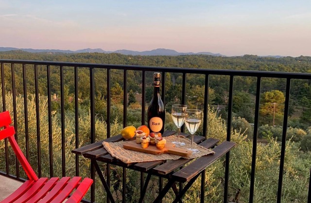 Callian - Enchanting view for this beautiful independent studio.