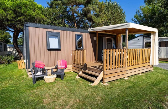 Camping Campéole Pontaillac Plage * - 4-Room Cottage 6 People + TV