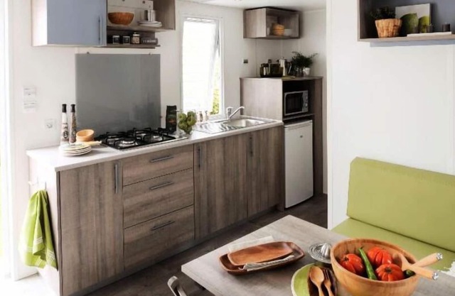 Camping les Bords du Guiers *** - Super Mercure mobile home 3 rooms 4/5 people