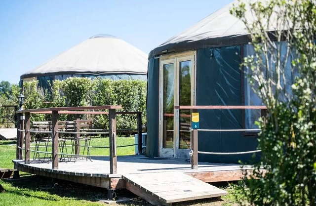 Camping maeva Escapades Domaine des Grandes Côtes * - Large Yurt 3 Rooms 6 People Air Conditioned