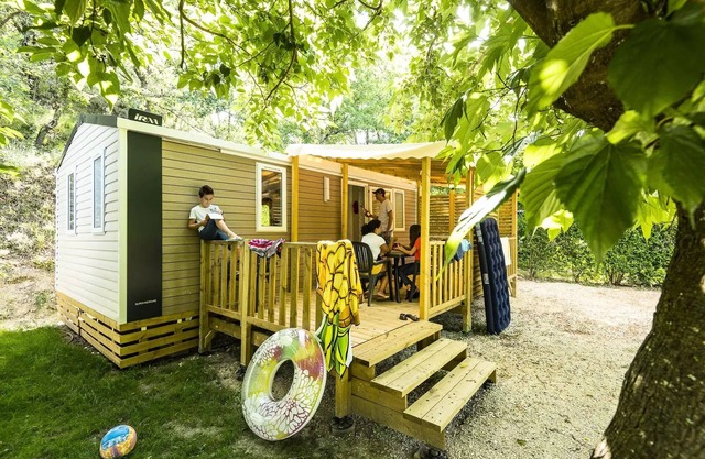 Campsite Flower le Saint Michelet* - Mobile home Super Mercure Confort 3 Rooms 4 People