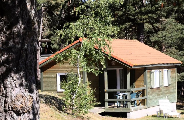 Campsite Les sous bois du Lac * - Wooden Chalet Edelweiss 3 rooms 5/6 people