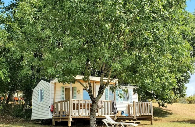 Campsite Nature Le Valenty * - Mobile home 2 bedrooms panoramic Dordogne 6 people