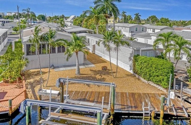 Canal front home With Dock