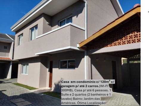 Casa Curitiba 120m² (1 Suíte e 2 Quartos) com garagem em condomínio
