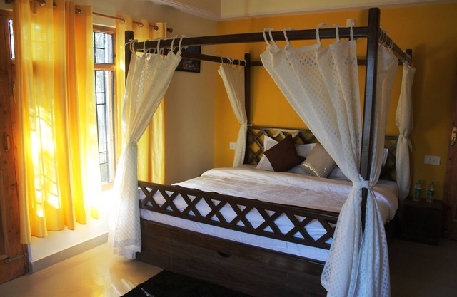 Centrally located yet offers tranquility amidst a coniferous thicket.