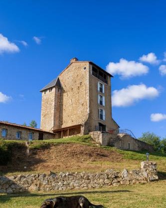 Château Montegut Hebergement atypique batiments exterieurs en renovation