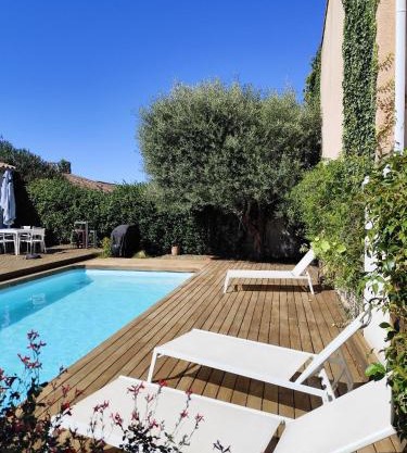 Chambre studio indépendante au calme avec piscine et climatisation