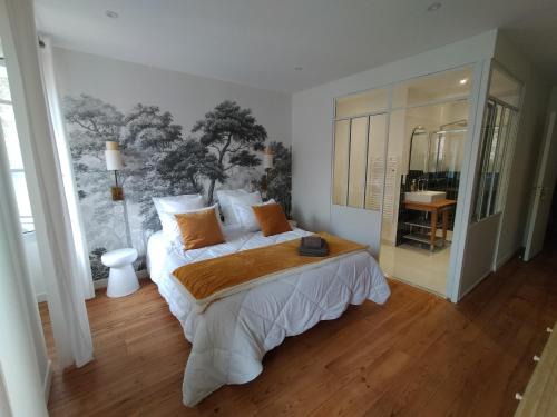 chambres d'hôtes numéro 2 Le Bedat côté jardin