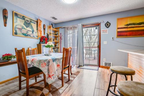 Charming Basement Stay with Workspace AC & Fire Pit