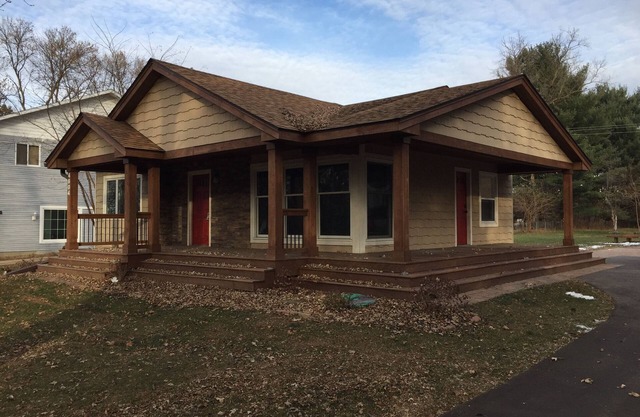 Charming cottage with views from the porch of Birch Lake near White Bear Lake Mn