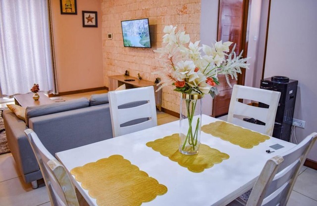 Charming luxury apartment in enchanting Nairobi with a big balcony, gym & pool.