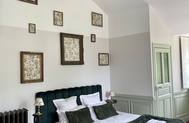 Charming superior room at Château Le Fresne