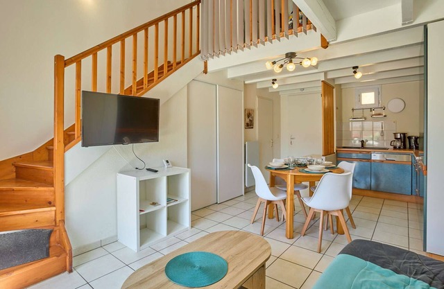 Charming T2 in Barbotan with Terrace and Garden
