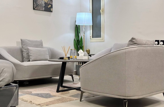 Chic 1-bedroom apartment in fabulous Riyadh with AC, WiFi