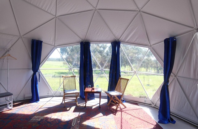 Clouds - Self Catering Dome accommodation with private deck, BBQ and lawn