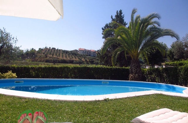 “Collemare” A luxury private garden apartment with pool, Sea views for 6 people.