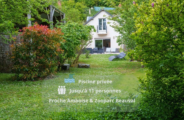 Comfortable house for 11 people near Beauval Zoo/Loire Castles with Pooln