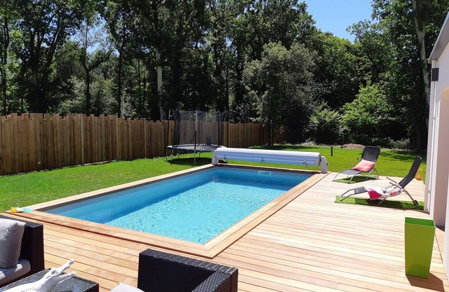 Contemporary family villa with forest views and private pool. Sleeps 8.