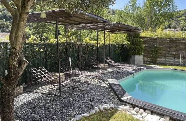 Contemporary house with garden and pool