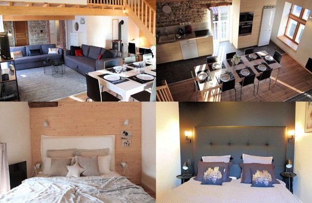 Cottage 3 * 85m2 with swimming pool- prox St-Vulbas PIPA, CNPE, Pérouges