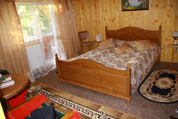 cottage, barbecue and gazebo