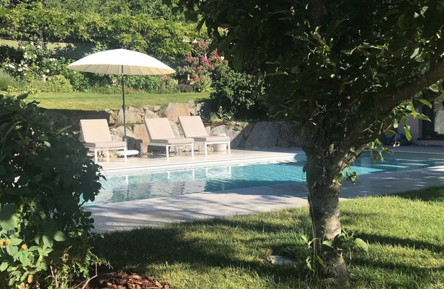 Cottage in the forest with heated pool from May to October