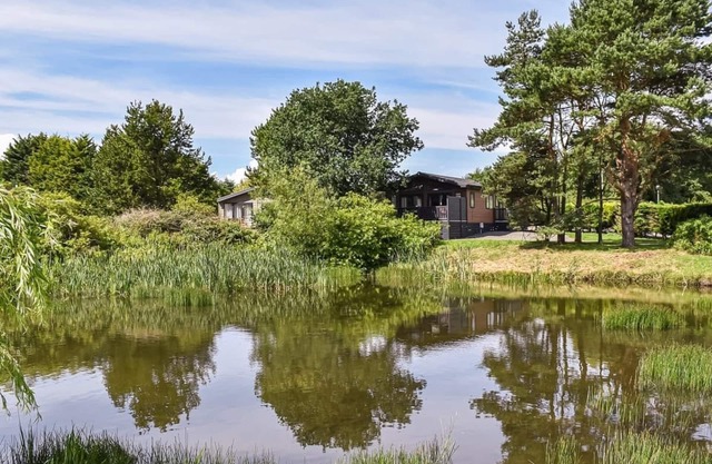 Country and modern cladded lodge.