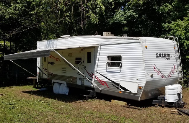 Country RV Getaway on Your Own Beautiful Grassy Field