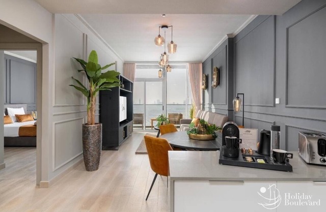 Cozy 1-bedroom apartment with WiFi, fitness room in delightful Dubai