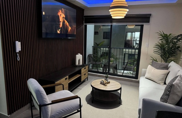 Cozy 2-bedroom apartment in Punta Cana in a safe, Gated community with AC, WiFi.