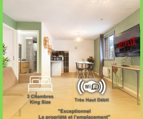 Cozy - 3 Chambres - Netflix - Kitchenette - Le Montesquieu