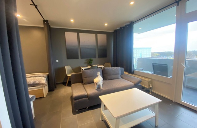 Cozy apartment 45 m", balcony up to 3 fitters or vacationers, fast WLAN