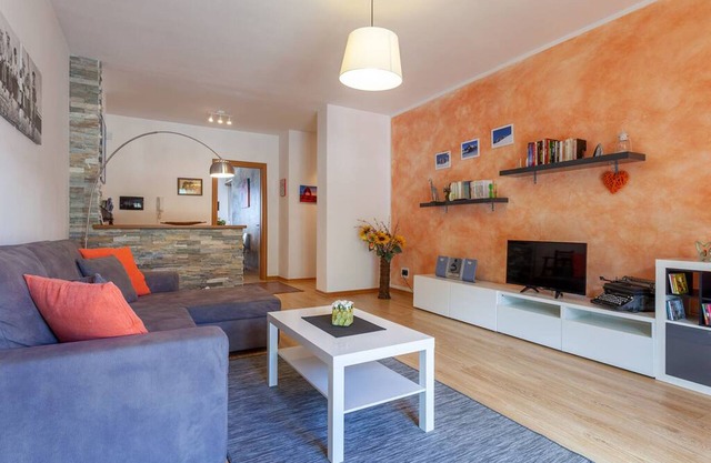 Cozy apartment within walking distance of historic center with mountain view
