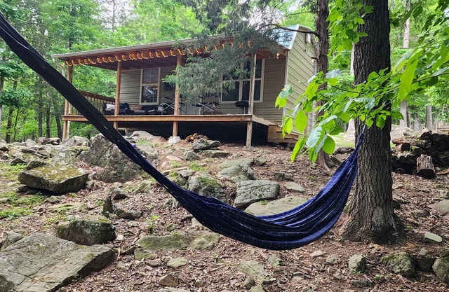 Cozy cabin located on mountainside hobby farm