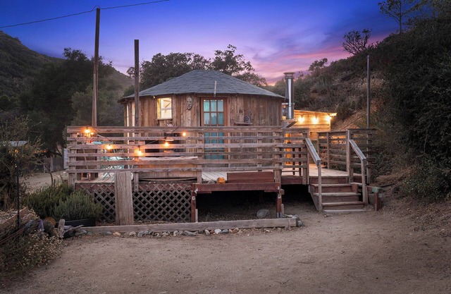 Cozy Handcrafted Tree of Life Yurt