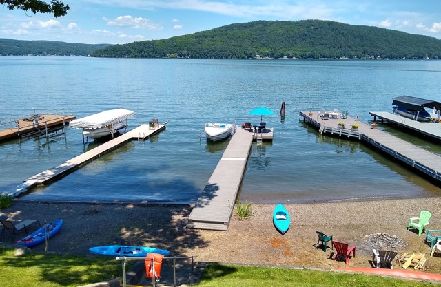 Cozy lakeside cottage with Grand Views, beautiful beach, and sunsets! See video!