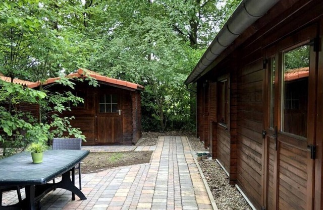Cozy log cabin with a nice outdoor space @ Veluwe