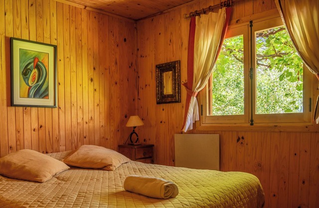 Cozy log cabin with mountain view