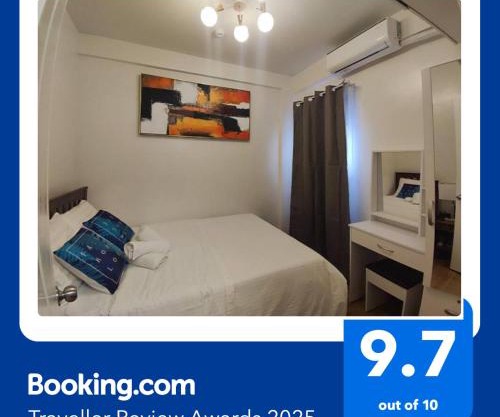Cozy TriG Place near SM Seaside with Wifi Netflix free swimming pool & parking