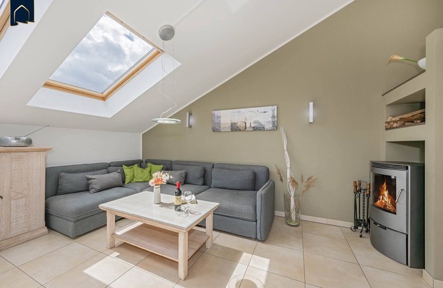 Cozy vacation apartment in Zinnowitz with balcony and fireplace near the beach & town